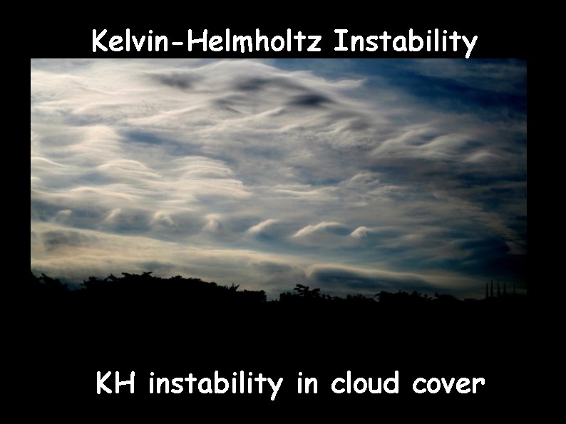 Kelvin-Helmholtz Instability KH instability in cloud cover 