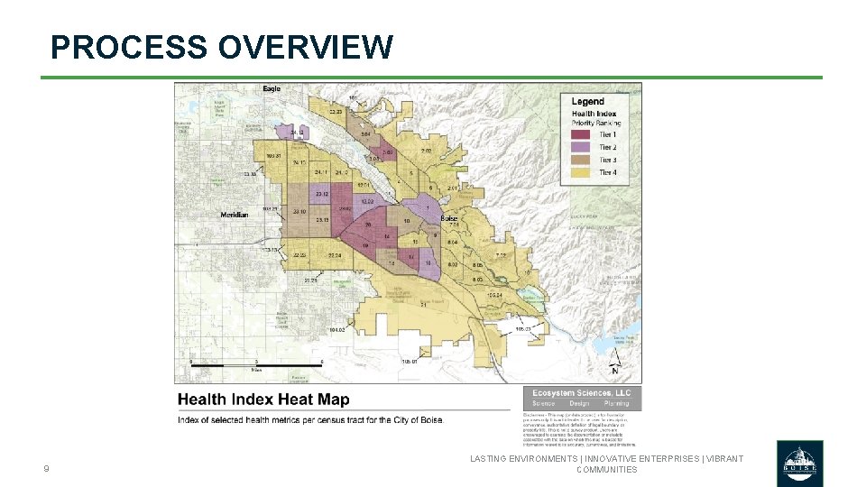 PROCESS OVERVIEW 9 LASTING ENVIRONMENTS | INNOVATIVE ENTERPRISES | VIBRANT COMMUNITIES 