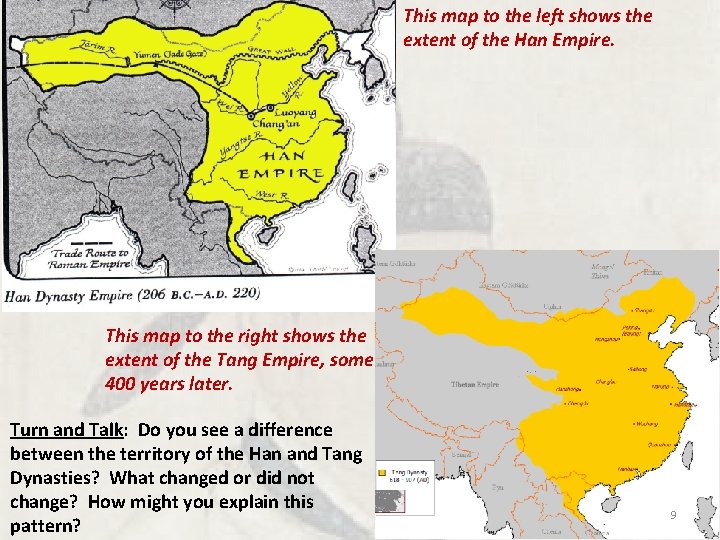 This map to the left shows the extent of the Han Empire. This map This map to the left shows the extent of the Han Empire. This map