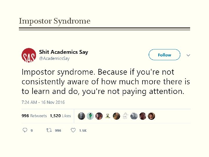 Impostor Syndrome 