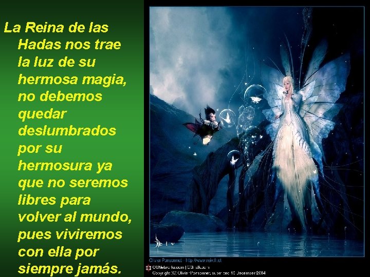 La Reina de las Hadas nos trae la luz de su hermosa magia, no La Reina de las Hadas nos trae la luz de su hermosa magia, no