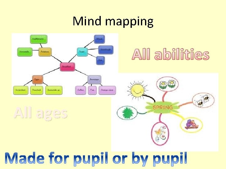 Mind mapping All abilities All ages 