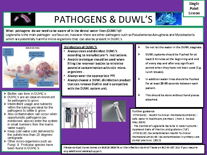 PATHOGENS & DUWL’S Single Point Lesson What pathogens do we need to be aware