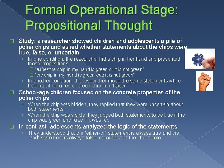 propositional thought piaget