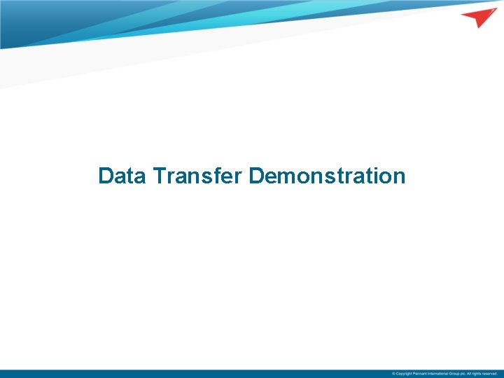 Data Transfer Demonstration 