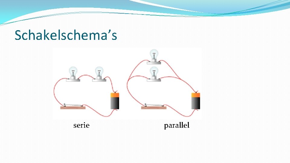 Schakelschema’s serie parallel 