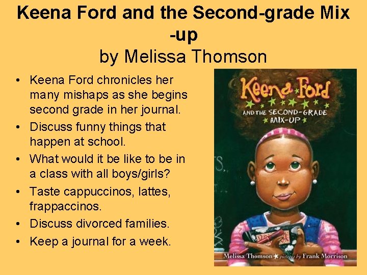 Keena Ford and the Second-grade Mix -up by Melissa Thomson • Keena Ford chronicles