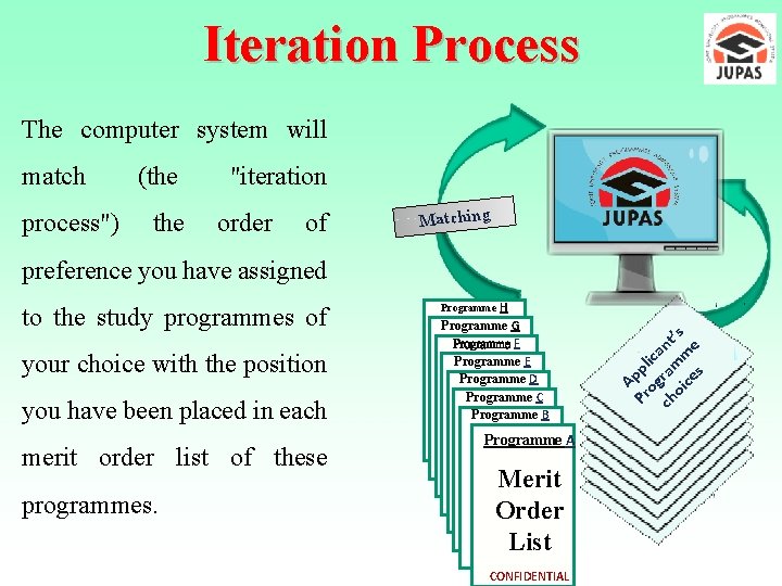 Iteration Process The computer system will match process") (the "iteration order of Matching preference Iteration Process The computer system will match process") (the "iteration order of Matching preference
