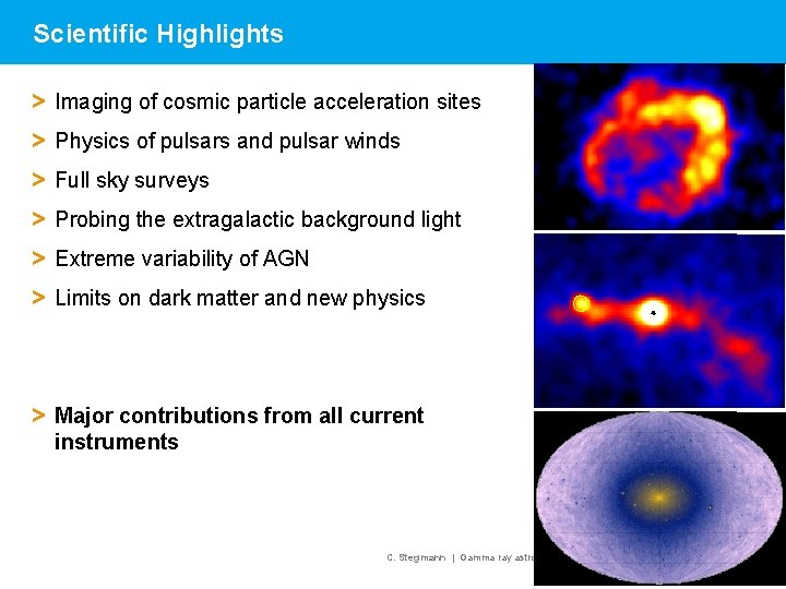 Scientific Highlights > Imaging of cosmic particle acceleration sites > Physics of pulsars and