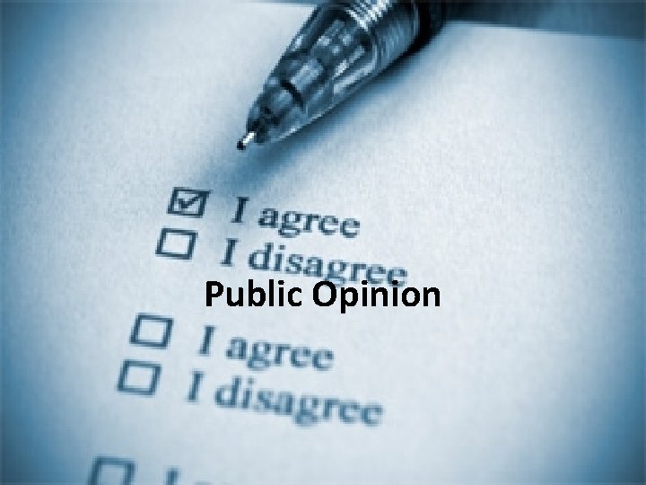 Public Opinion 