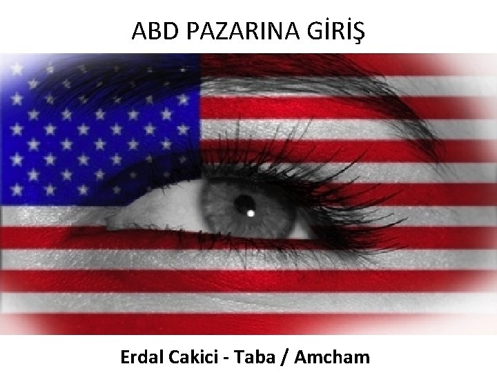 ABD PAZARINA GİRİŞ Erdal Cakici - Taba / Amcham 