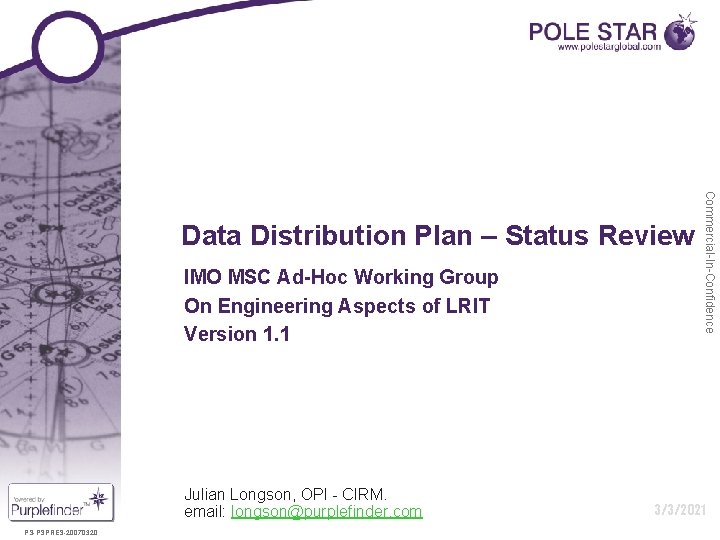 IMO MSC Ad-Hoc Working Group On Engineering Aspects of LRIT Version 1. 1 Julian