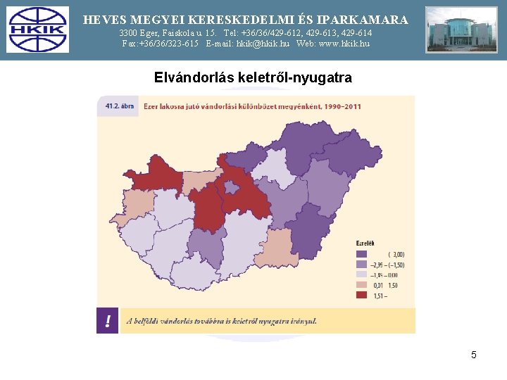 HEVES MEGYEI KERESKEDELMI ÉS IPARKAMARA 3300 Eger, Faiskola u. 15. Tel: +36/36/429 -612, 429