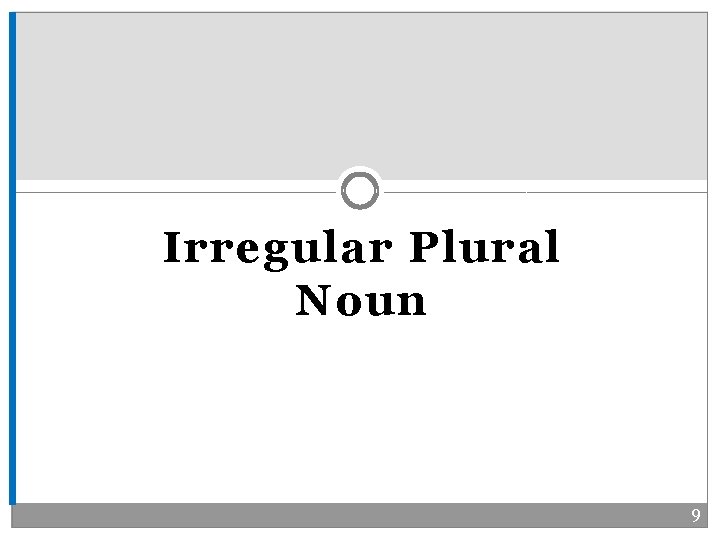 Irregular Plural Noun 9 