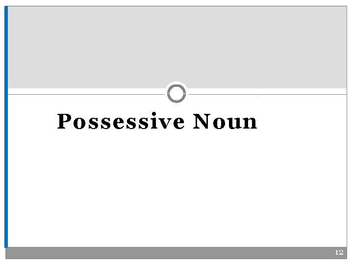 Possessive Noun 12 