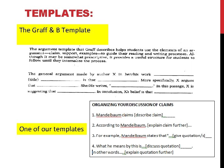 TEMPLATES: The Graff & B Template One of our templates 