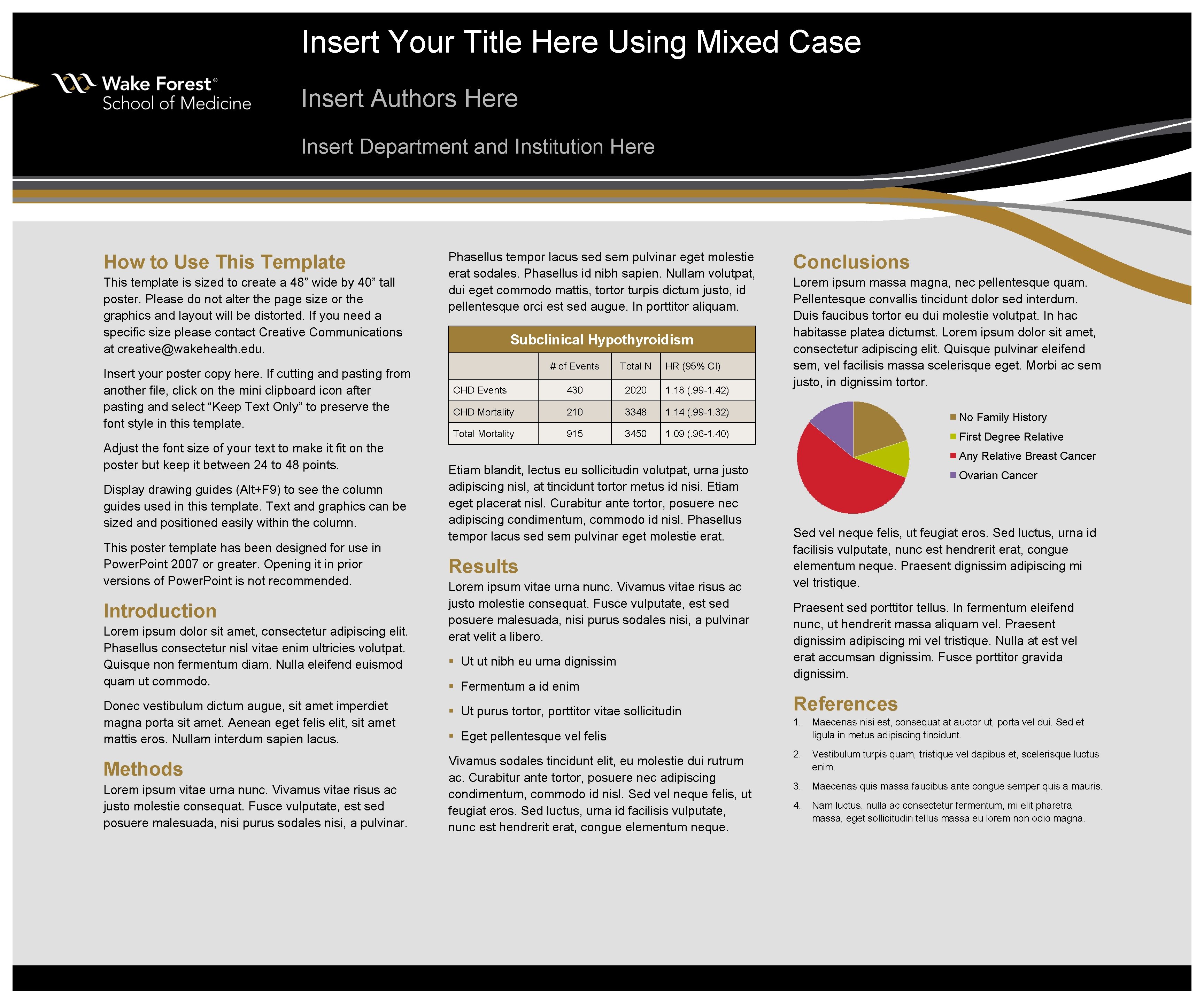 Insert Your Title Here Using Mixed Case Insert Authors Here Insert Department and Institution