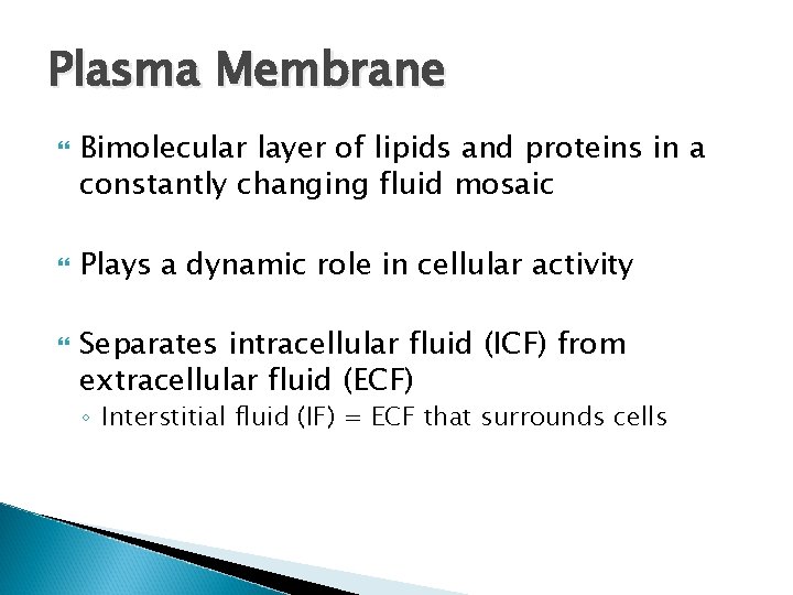 Chapter 3 Part A Cells The Living Units