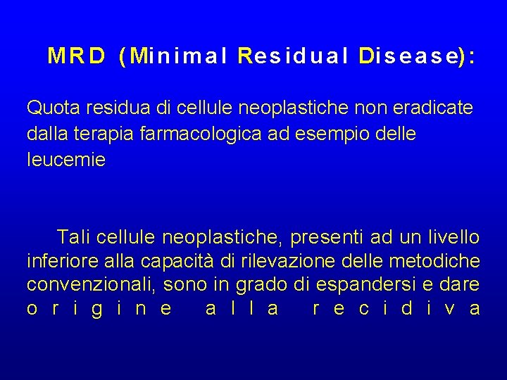 M R D ( Mi n i m a l R e s i