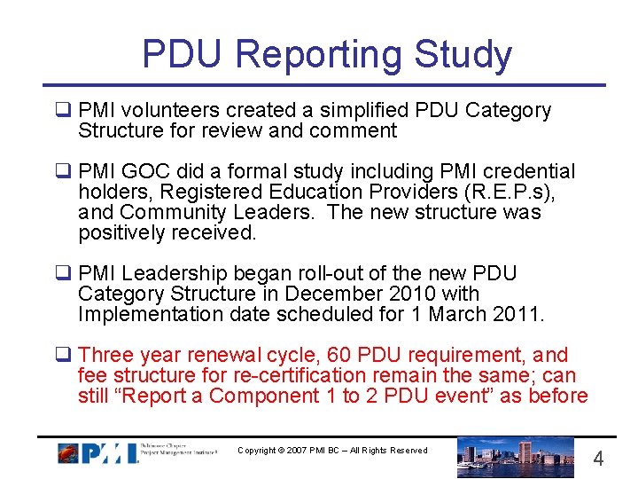 Professional Development Unit Pdu Reporting Policy Update Presented
