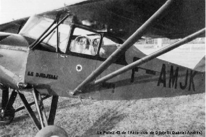 Le Potez 43 de l’Aéro-club de Djidjelli (Gabriel Andrès) 