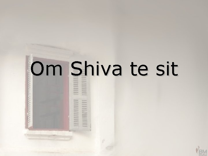 Om Shiva te sit 