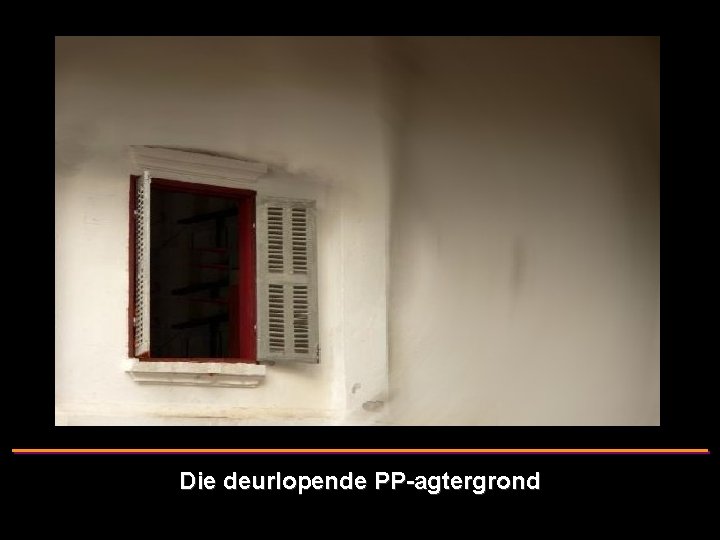 Die deurlopende PP-agtergrond 