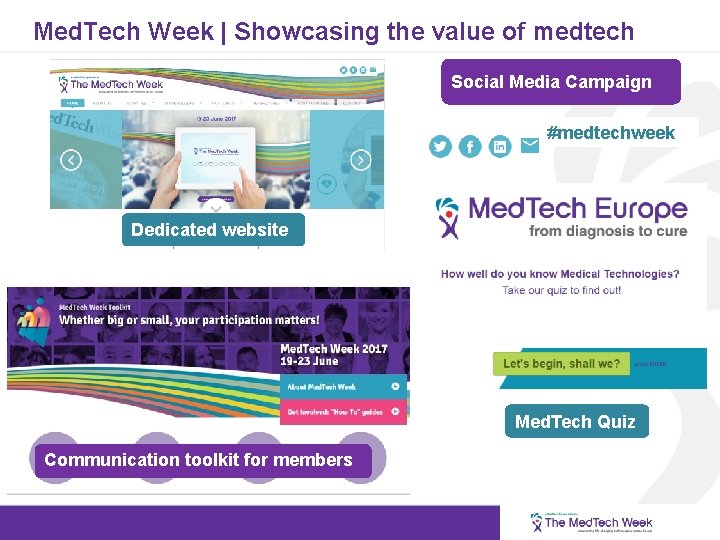 Med. Tech Week | Showcasing the value of medtech Social Media Campaign #medtechweek Dedicated