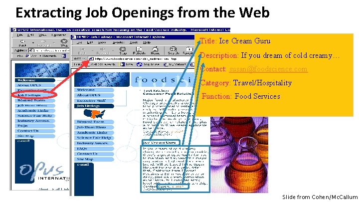 Extracting Job Openings from the Web Title: Ice Cream Guru Description: If you dream Extracting Job Openings from the Web Title: Ice Cream Guru Description: If you dream