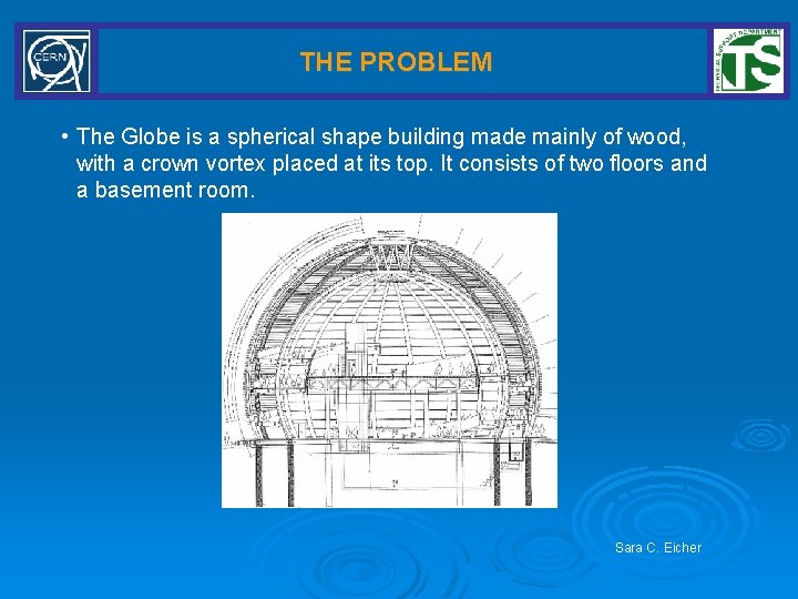 THE PROBLEM • The Globe is a spherical shape building made mainly of wood,