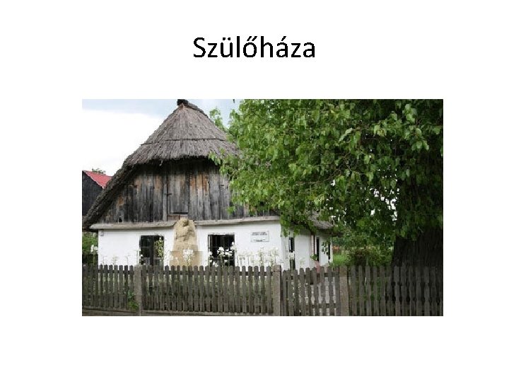 Szülőháza 