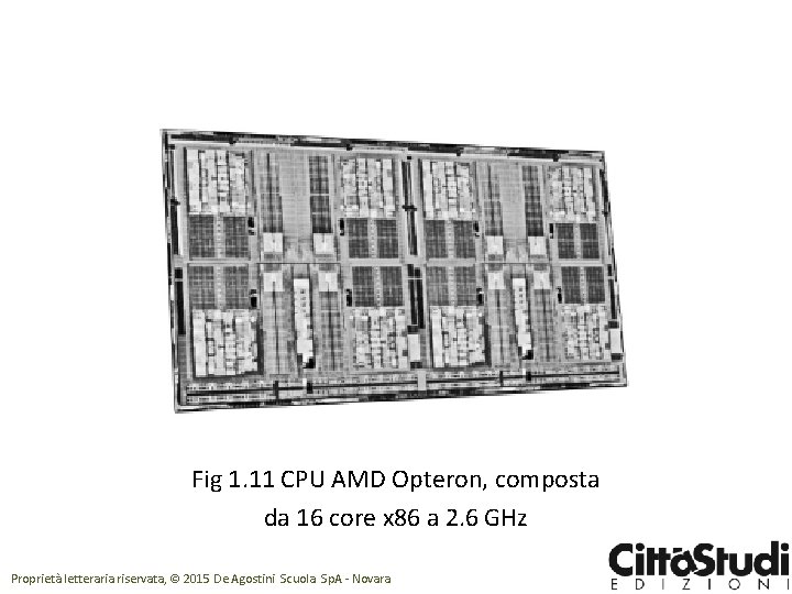 Fig 1. 11 CPU AMD Opteron, composta da 16 core x 86 a 2.