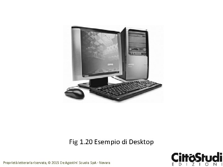 Fig 1. 20 Esempio di Desktop Proprietà letteraria riservata, © 2015 De Agostini Scuola
