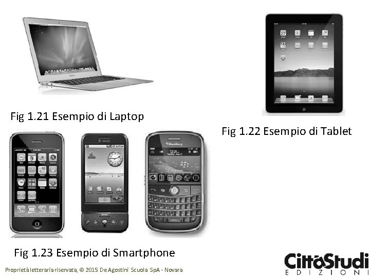 Fig 1. 21 Esempio di Laptop Fig 1. 23 Esempio di Smartphone Proprietà letteraria