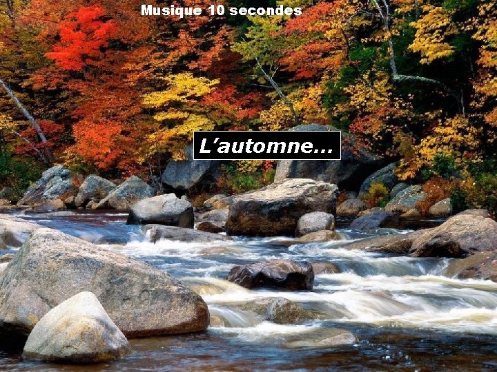 Musique 10 secondes L’automne… 