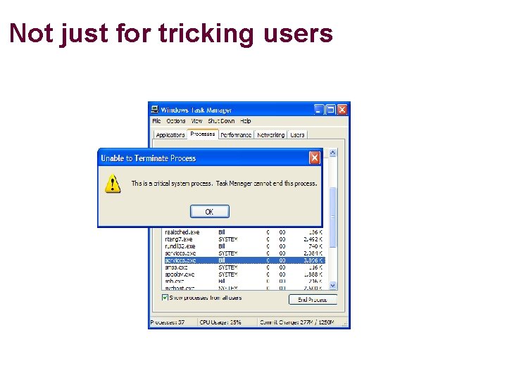 Not just for tricking users 