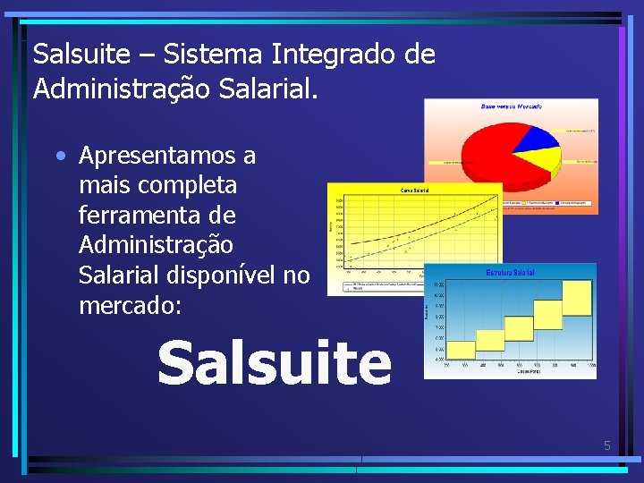 Salsuite – Sistema Integrado de Administração Salarial. • Apresentamos a mais completa ferramenta de Salsuite – Sistema Integrado de Administração Salarial. • Apresentamos a mais completa ferramenta de