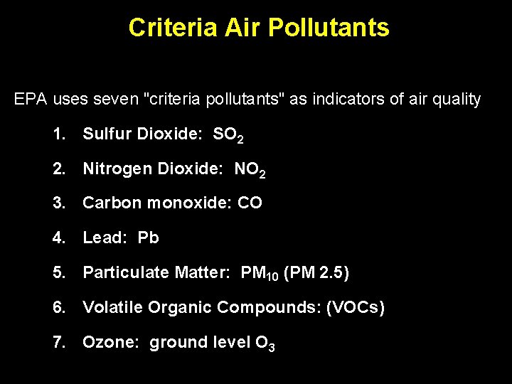 00: 30 Criteria Air Pollutants Percent Complete 100% i. Respond Question Master EPA uses