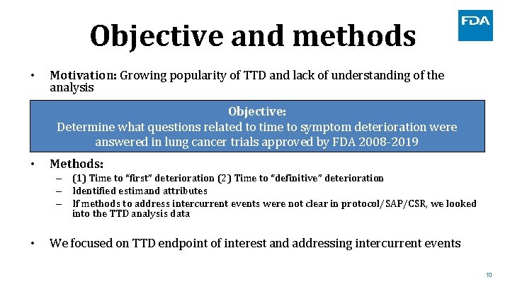 Objective and methods • Motivation: Growing popularity of TTD and lack of understanding of Objective and methods • Motivation: Growing popularity of TTD and lack of understanding of