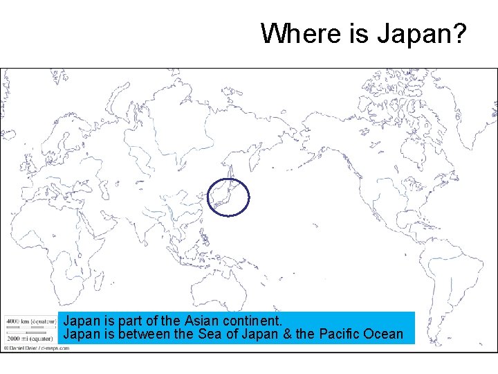 Where is Japan? Japan is part of the Asian continent. Japan is between the