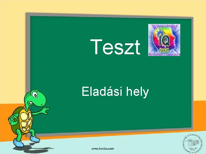 Teszt Eladási hely 