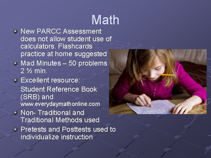 Math New PARCC Assessment does not allow student use of calculators. Flashcards practice at