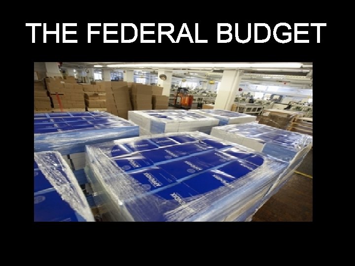 THE FEDERAL BUDGET 