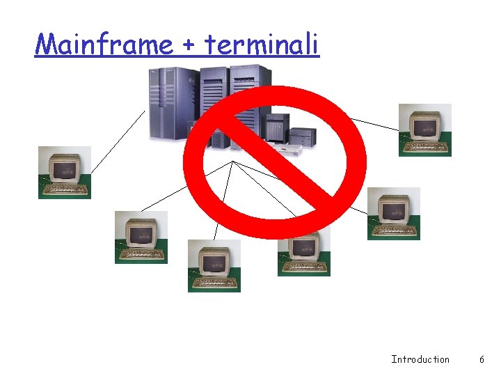 Mainframe + terminali Introduction 6 