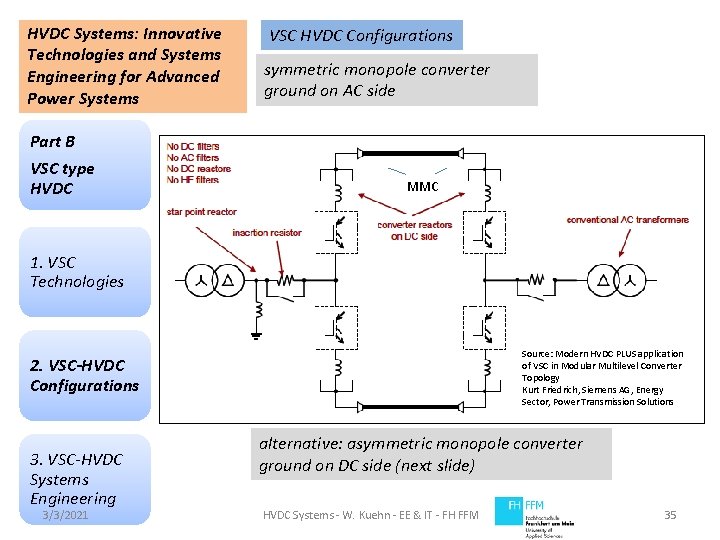 HVDC Systems: Innovative Technologies and Systems Engineering for Advanced Power Systems Part B VSC