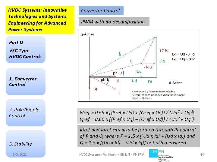 HVDC Systems: Innovative Technologies and Systems Engineering for Advanced Power Systems Converter Control PWM