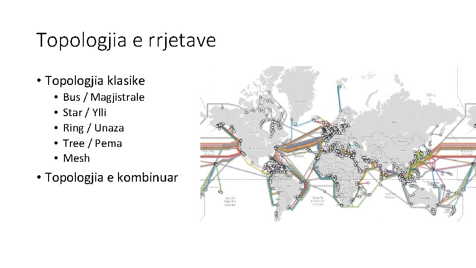 Topologjia e rrjetave • Topologjia klasike • • • Bus / Magjistrale Star /
