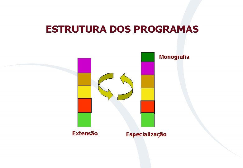 ESTRUTURA DOS PROGRAMAS Monografia Extensão Especialização 