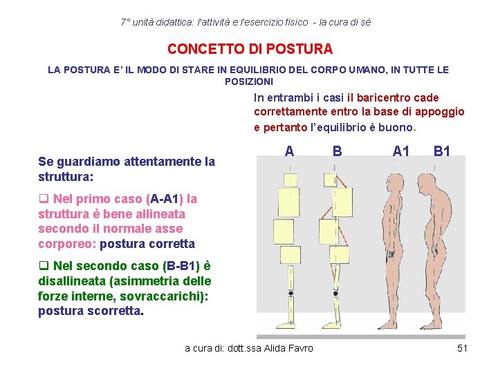 7° unità didattica: l’attività e l’esercizio fisico - la cura di sé CONCETTO DI