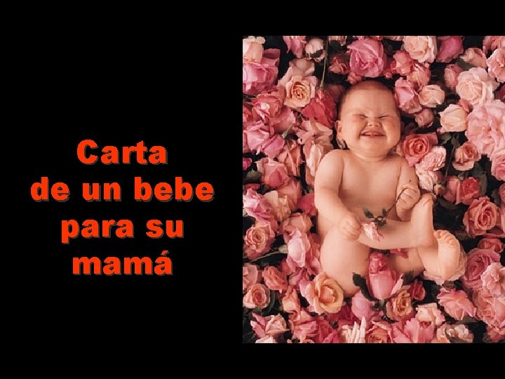 Carta de un bebe para su mamá 